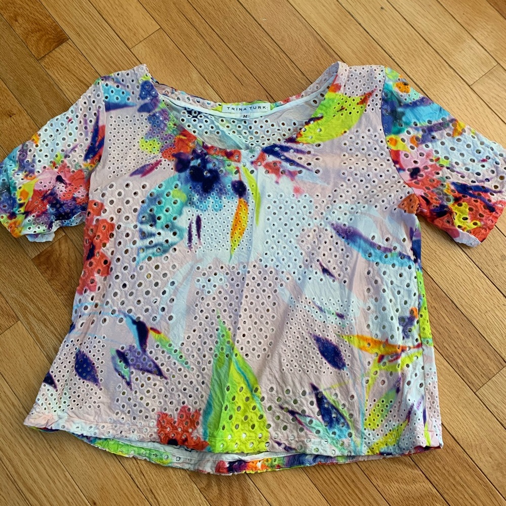 Trina Turk eyelet top